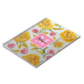 イエローローズモノグラム ノートブック (左側)