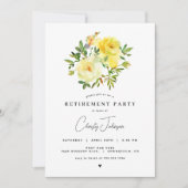 イエローローズリタイアメントパーティの招待状 招待状 (正面)
