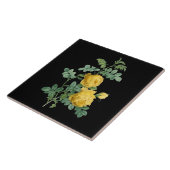 イエローローズヴィンテージイラストレーション タイル (側面)