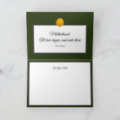 イエローローズ万華鏡のように千変万化するパターングリーンマザーズデイカード シーズンカード (内部)