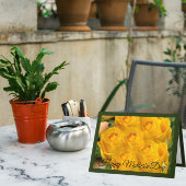 イエローローズ万華鏡のように千変万化するパターングリーンマザーズデイカード シーズンカード