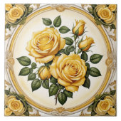 イエローローズ人気があるビューティフルコレクション タイル (正面)