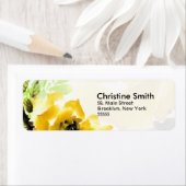 イエローローズ住所 シール (インサイチュ)