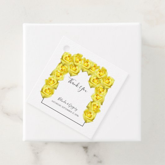 イエローローズ結婚ズギフト フェイバータグ (インサイチュ)