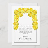 イエローローズ結婚ズサンキューカード サンキューカード (正面)