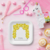 イエローローズ結婚ズ ペーパープレート (パーティー)