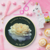 イエローローズ結婚パーソナライズされたブライダル ペーパープレート (パーティー)