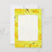 イエローローズ結婚フローラありがとう サンキューカード (裏面)