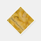 イエローローズ結婚フローラ スタンダードカクテルナプキン (角)