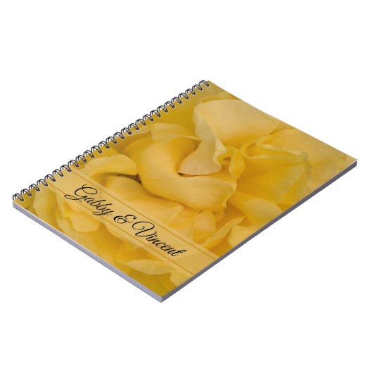 イエローローズ結婚フローラ ノートブック (左側)