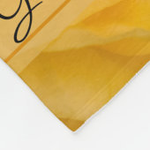 イエローローズ結婚フローラ フリースブランケット (角)