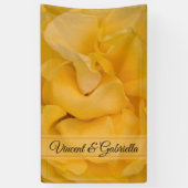 イエローローズ結婚フローラ 横断幕 (縦)