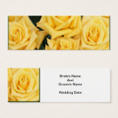 イエローローズ結婚式の引き出物カード (正面&裏面)