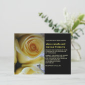 イエローローズ結婚式招待状 招待状 (スタンド正面)