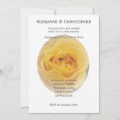 イエローローズ結婚式招待状 招待状 (正面)