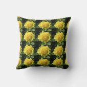 イエローローズ美しい枕 クッション (裏面)