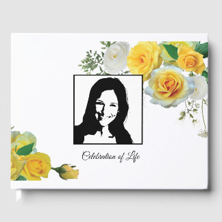 イエローローズ葬儀/メモリアル/結婚ズゲストブック ゲストブック