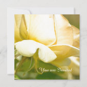 イエローローズ誕生日 招待状 (正面)