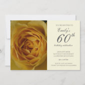 イエローローズ60th誕生日パーティーの招待状 招待状