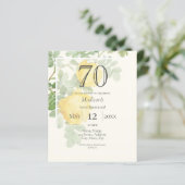 イエローローズ70thバジェット誕生日招待状 (スタンド正面)