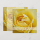 イエローローズ ・ ウェディング招待状 招待状 (正面/裏面)