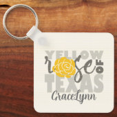 イエローローズ・オブ・テキサス州・キーチェーン キーホルダー (正面)