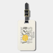 イエローローズ・オブ・テキサス州 ラゲッジタグ (正面縦)