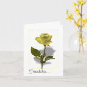 イエローローズ・オブ・フレンドシップ カード (黄色い花)