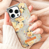 イエローローズ カスタムネーム フローラル Case-Mate iPhoneケース