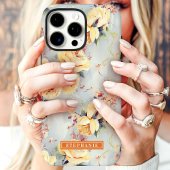 イエローローズ カスタムネーム フローラル Case-Mate iPhoneケース