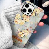 イエローローズ カスタムネーム フローラル Case-Mate iPhoneケース