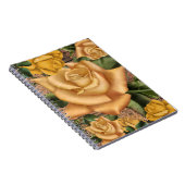 イエローローズ&カントリー素朴ウッドシャビーシック ノートブック (右側)