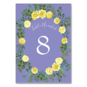 イエローローズ&パープルペリウィンクル結婚ズ テーブルナンバー (正面)