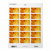 "イエローローズ"フローラ住所 シール (フルシート)