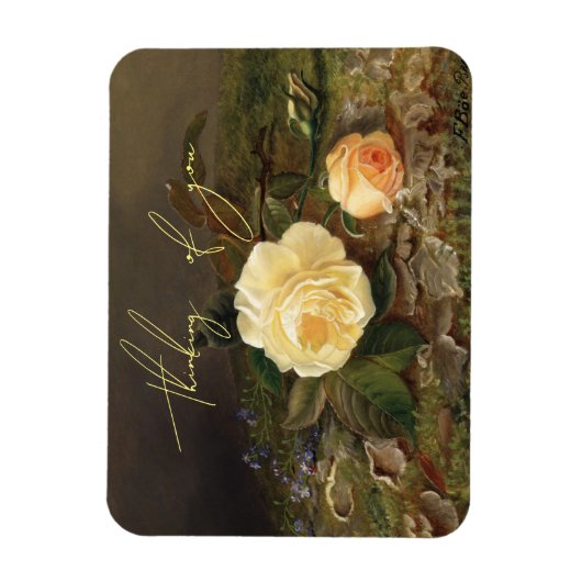 イエローローズ、フローラ マグネット (縦)