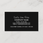 イエローローズ、フローリィ 名刺 (裏面)