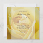 イエローローズ・結婚式招待状 招待状 (裏面)