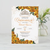 イエローローズ&金ゴールドティアエレガントラキンセニェラ 招待状 (スタンド正面)