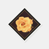 イエローローズ、2004年写真。 スタンダードカクテルナプキン (角)