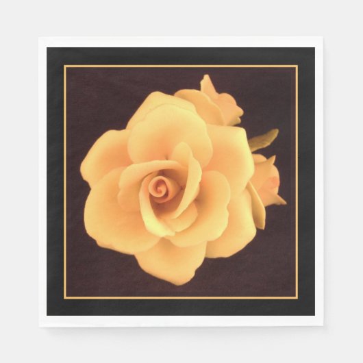 イエローローズ、2004年写真。 スタンダードランチョンナプキン (正面)