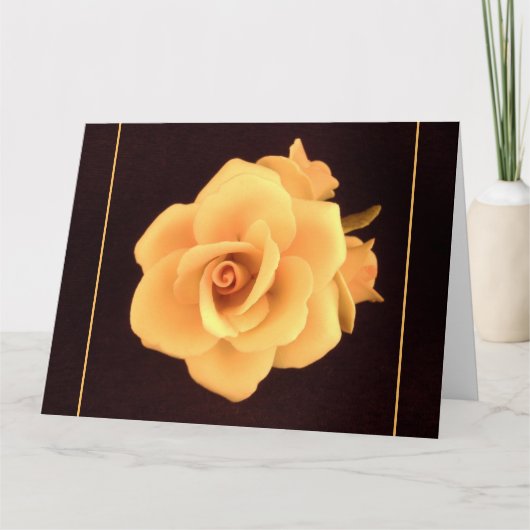 イエローローズ、2004年撮影の写真。 カード (正面)