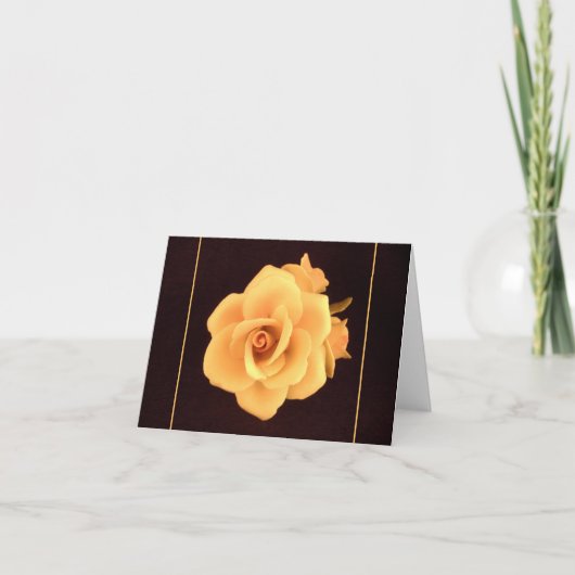 イエローローズ、2004年撮影の写真。 カード (正面)