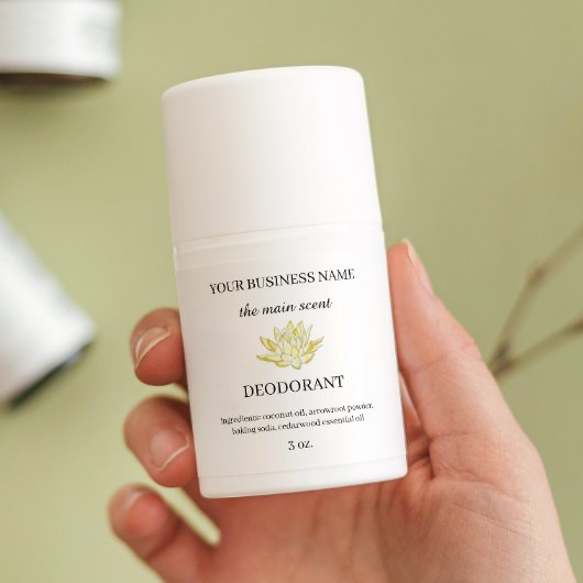 イエローロータスデオドラントシール 長方形シール