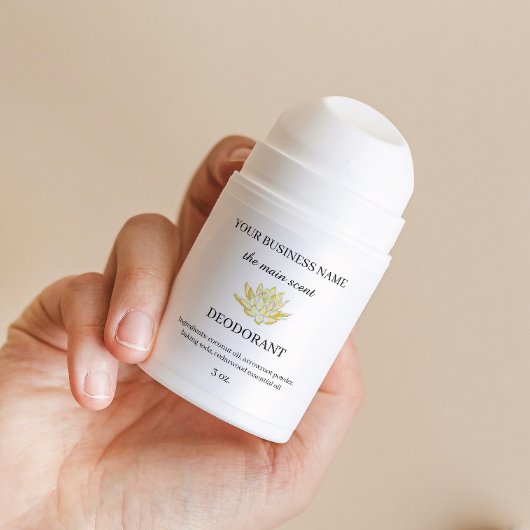 イエローロータスデオドラントシール 長方形シール