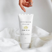 イエローロータスハンドクリームの皮のシ気にステッカー 長方形シール