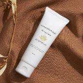 イエローロータスハンドクリームの皮のシ気にステッカー 長方形シール