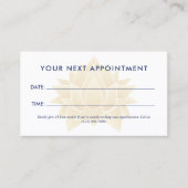 イエローロータスマッサージセラピースパ 予約カード (正面)