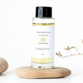 イエローロータス顔トナー化粧品包装ラベル 長方形シール