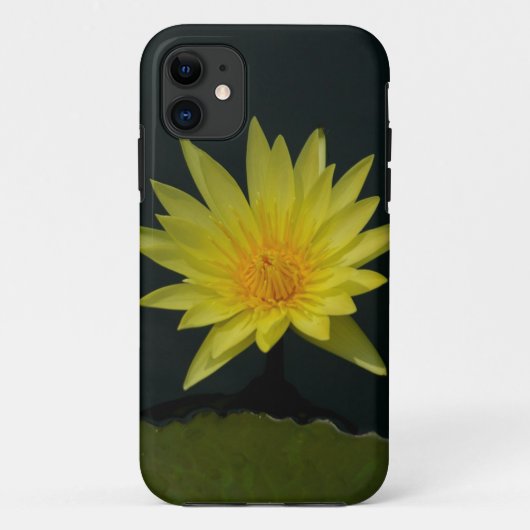 イエローロータス《植物》スイレンケースメイトiPhoneケース Case-Mate iPhoneケース (裏面)