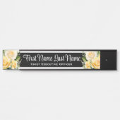 イエローローローズフローラオフィスドアシンボルや象徴名プレート サインプレート (正面)